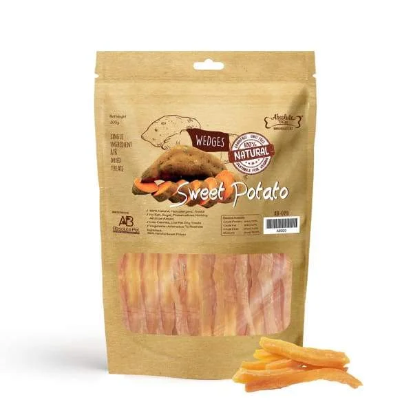 [35% OFF] Absolute Bites Air Dried Sweet Potato Wedges Dog Treats 300g