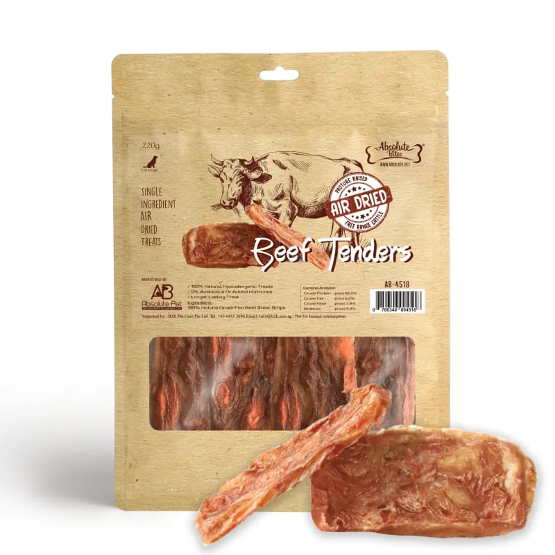 [34% OFF] Absolute Bites Beef Tenders Single Ingredient Dog Chew 220g