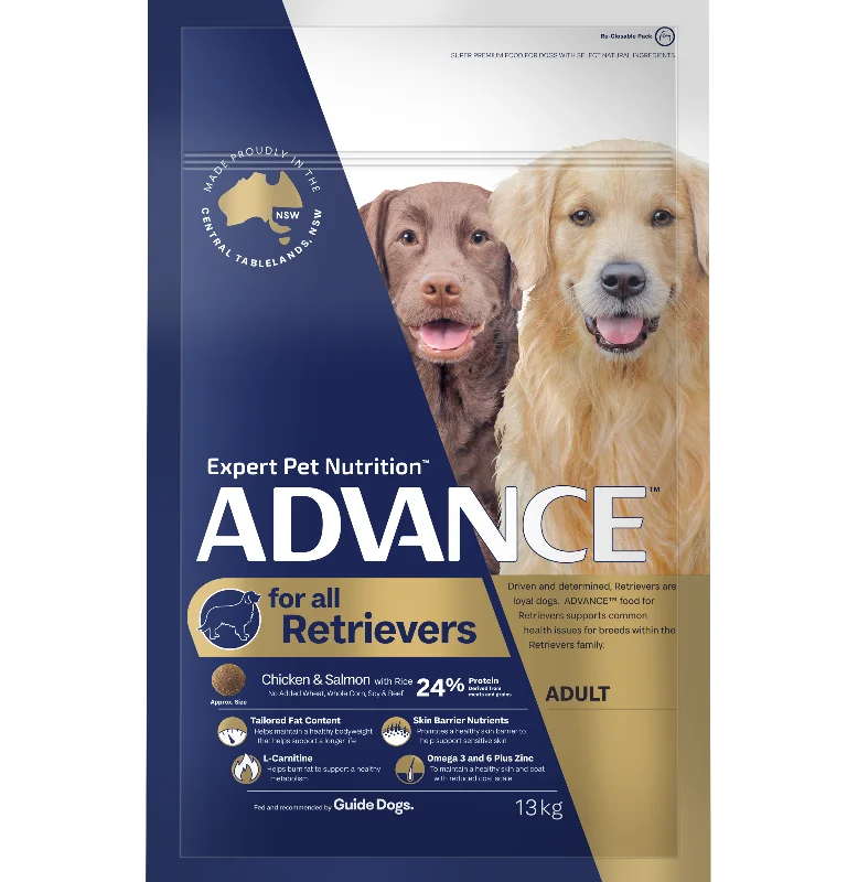 Advance Chicken and Salmon Retrievers Adult Dry Dog Food 13kg