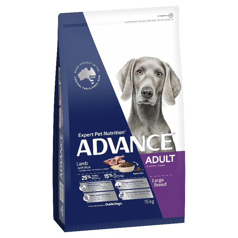 Advance Lamb and Rice Large Breed Adult Dog Dry Food 15kg