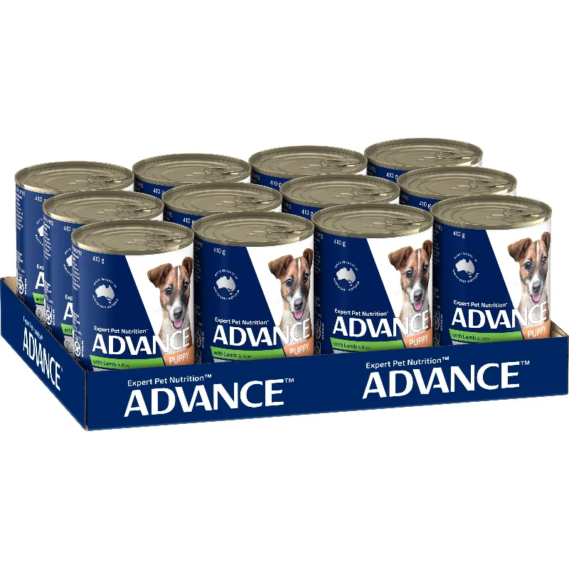 Advance Lamb and Rice All Breed Puppy Wet Food 410g x 12