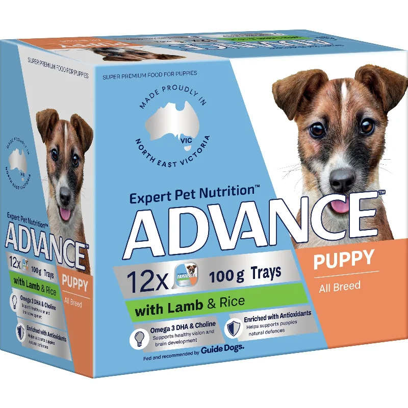 Advance Lamb and Rice All Breed Puppy Wet Food 100g x 12