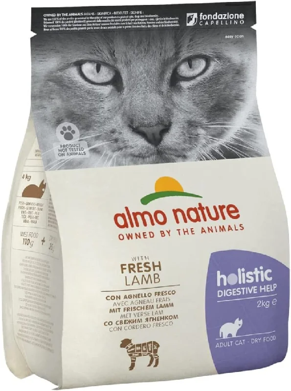 Almo Nature Functional Dry Adult Cat Food - Digestive Help - Lamb - 2kg