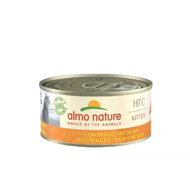 Almo Nature Hfc Complete Wet Cat Tin - Kitten With Chicken