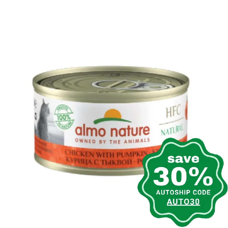 Almo Nature - Wet Food for Cats - HFC Natural - Chicken with Pumpkin - 150G (min. 24 Cans)