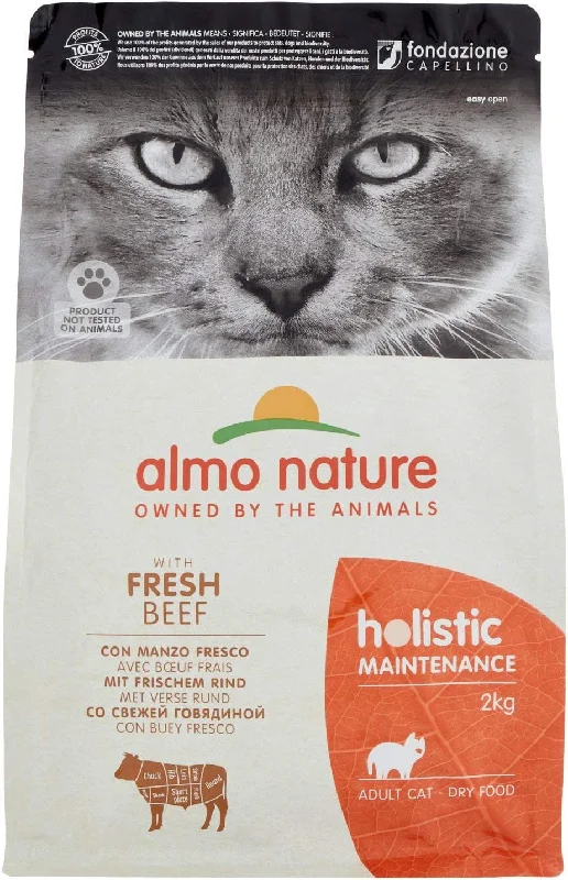 Almo Nature Holistic Maintenance Dry Cat Food - Fresh Beef - 2Kg