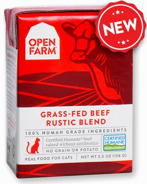 OPEN FARM Grain-Free Grass-Fed Beef Rustic Blend for Cats