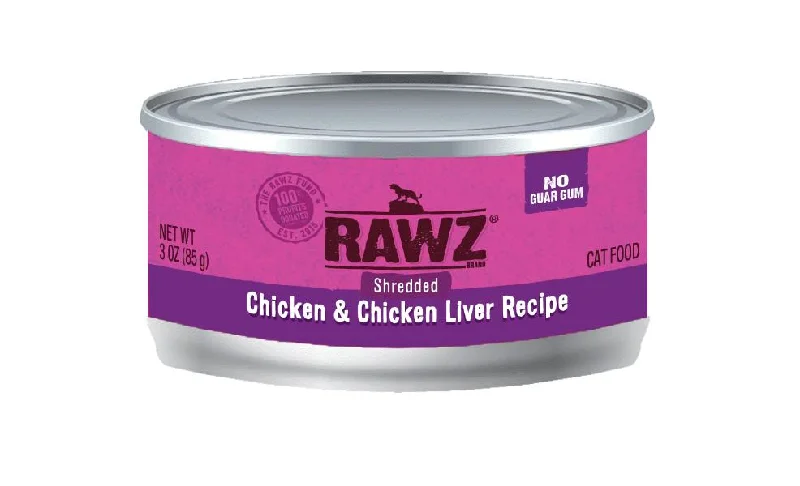 RAWZ Shredded Chicken & Chicken Liver Cat Food