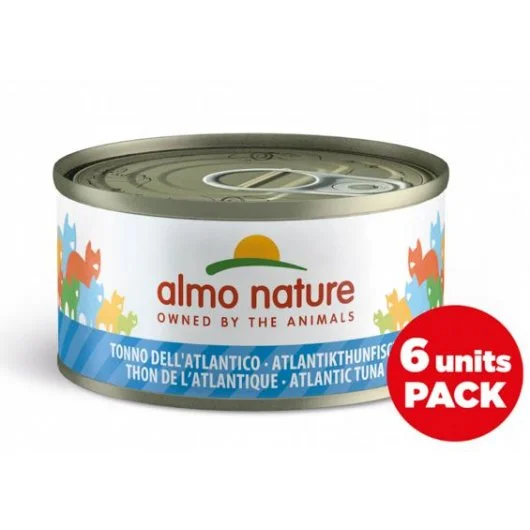 Almo Nature Mega Pack Wet Food Tins for Cats Atlantic Tuna 6 x 70g