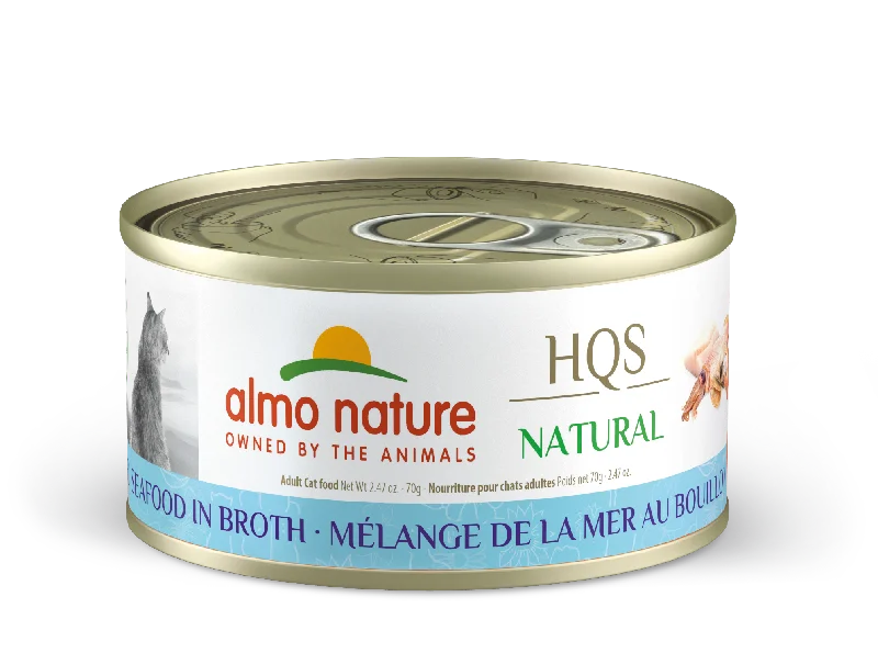 Almo Nature Natural Mixed Seafood in Broth Canned Cat Food