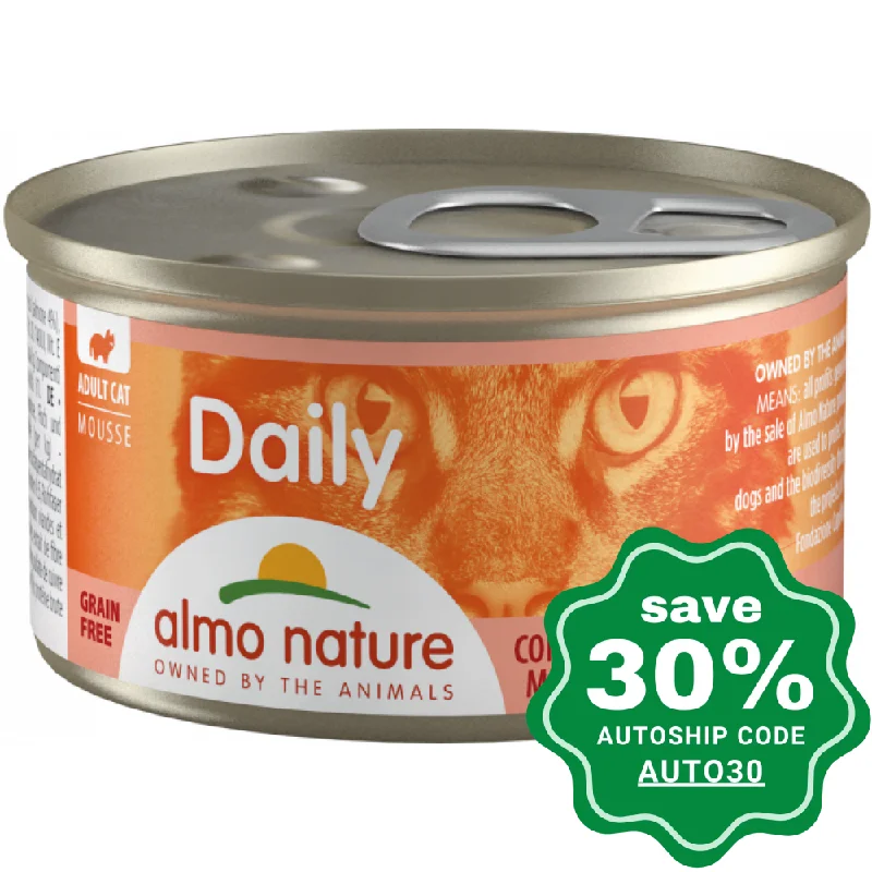 Almo Nature - Wet Food for Cats - Daily Menu - Salmon Mousse - 85G (min. 24 Cans)