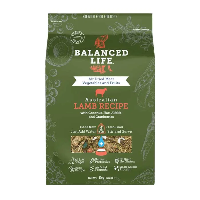 Balanced Life Dog Food Rehydrate Lamb