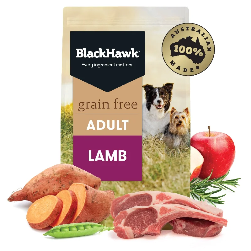 Black Hawk Grain Free Lamb Dry Dog Food 7kg