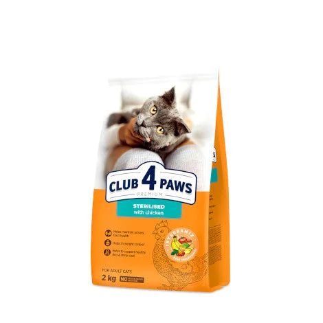 CLUB 4 PAWS PREMIUM for adult cats STERILISED 300gr