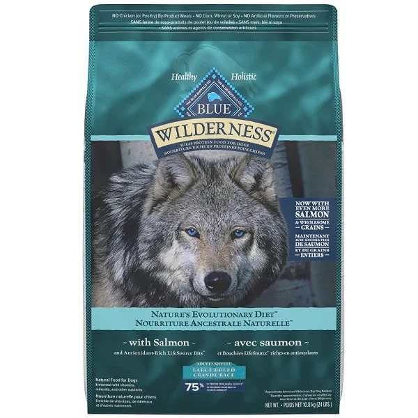 Blue Buffalo Wilderness Large Breed Salmon With Grain Dog Food