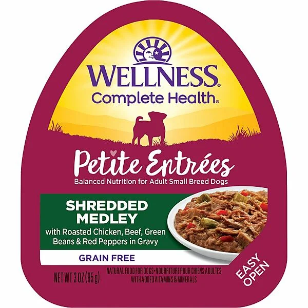 Wellness Petite Entrée  Shredded Medley Chicken/Beef/Green Bean/Peppers 3OZ