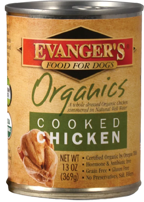 Evanger's 100% Organic Cooked Chicken Canned Dog Food