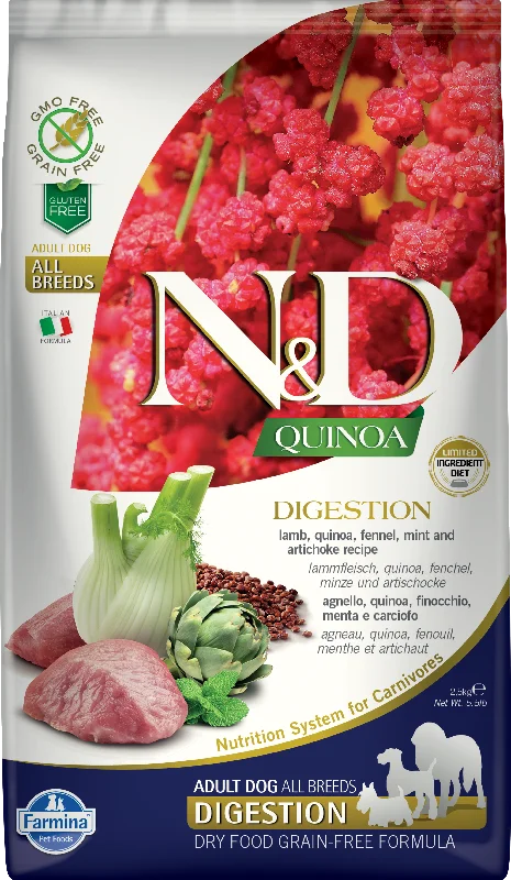 Farmina N&D Quinoa Functional Grain Free Dog Dry Food Digestion Lamb