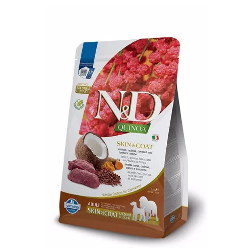 Farmina N&D Quinoa Skin & Coat Venison Medium/Maxi Dog Dry Food