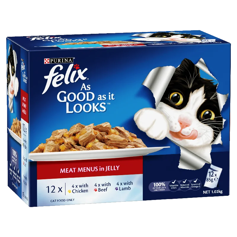 Felix As Good As It Looks Meat Menu Adult Wet Cat Food 85g x 12