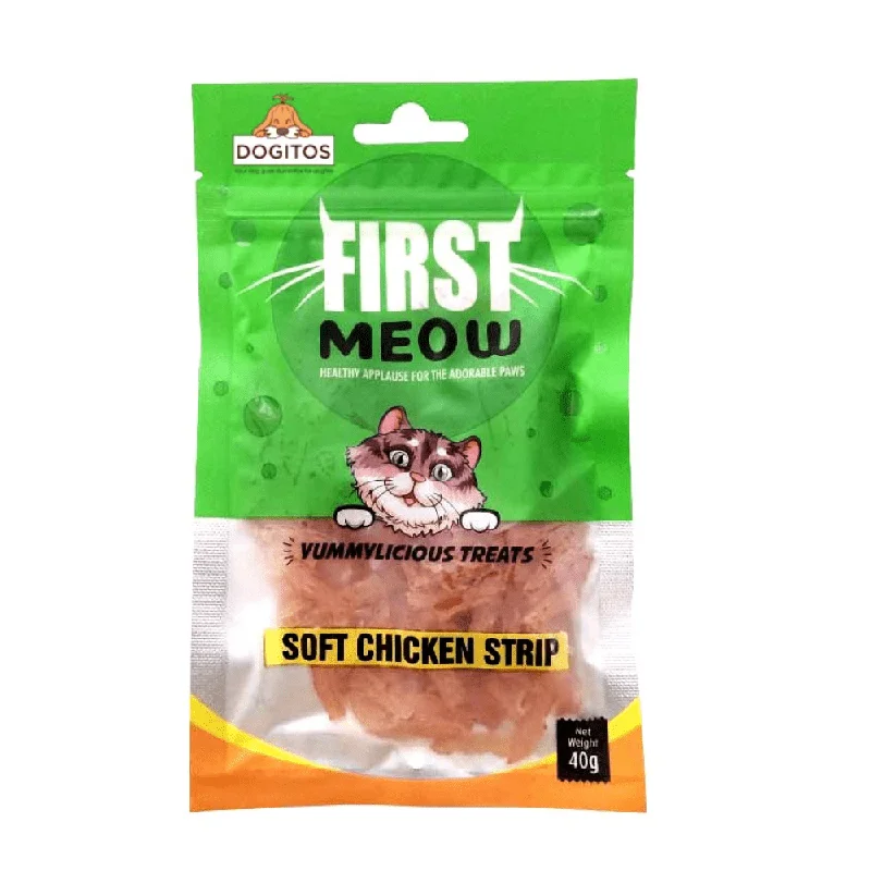 First Meow Soft Chicken Strip Cat Treat