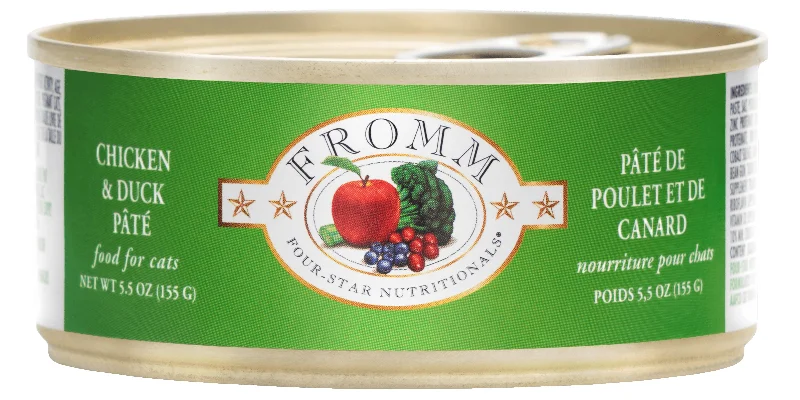 Fromm Four Star Grain Free Cat Can Food, Pate Chicken & Duck