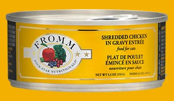 Fromm Four-Star Shredded Chicken in Gravy Entree Wet Cat Food