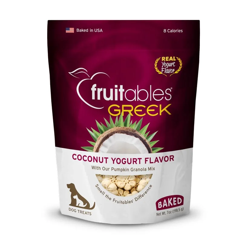 [33% OFF] Fruitables Greek Yogurt Coconut Biscuit Dog Treats 7oz