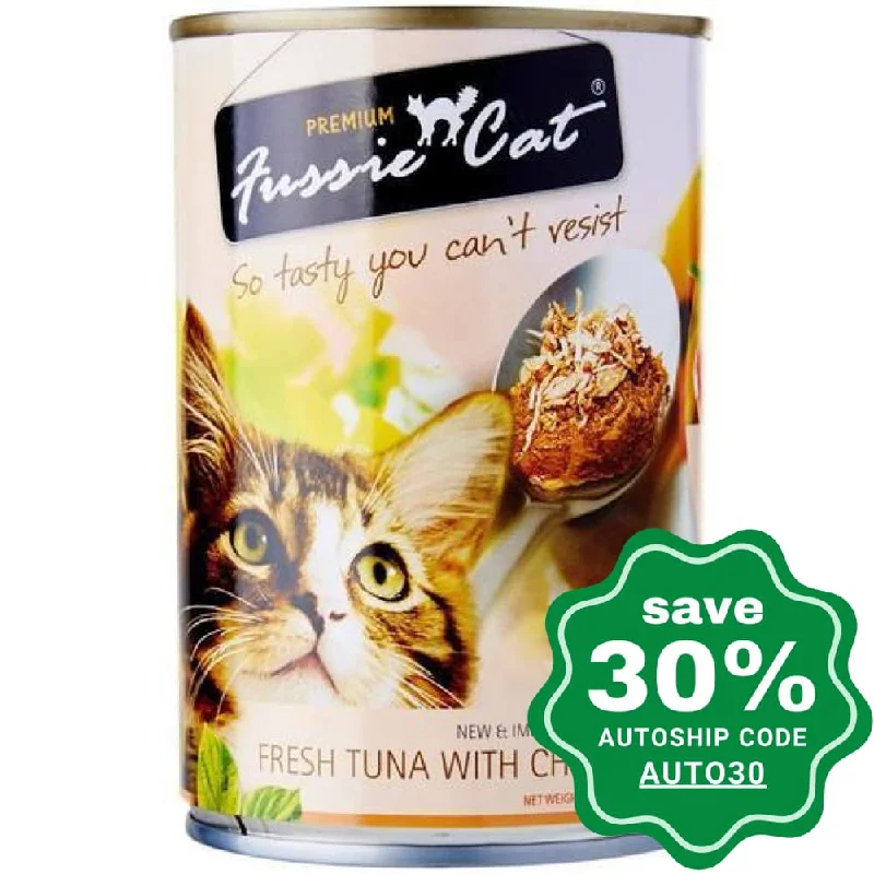 Fussie Cat - Wild Caught Tuna & Chicken - 400G (Min. 24 Cans)