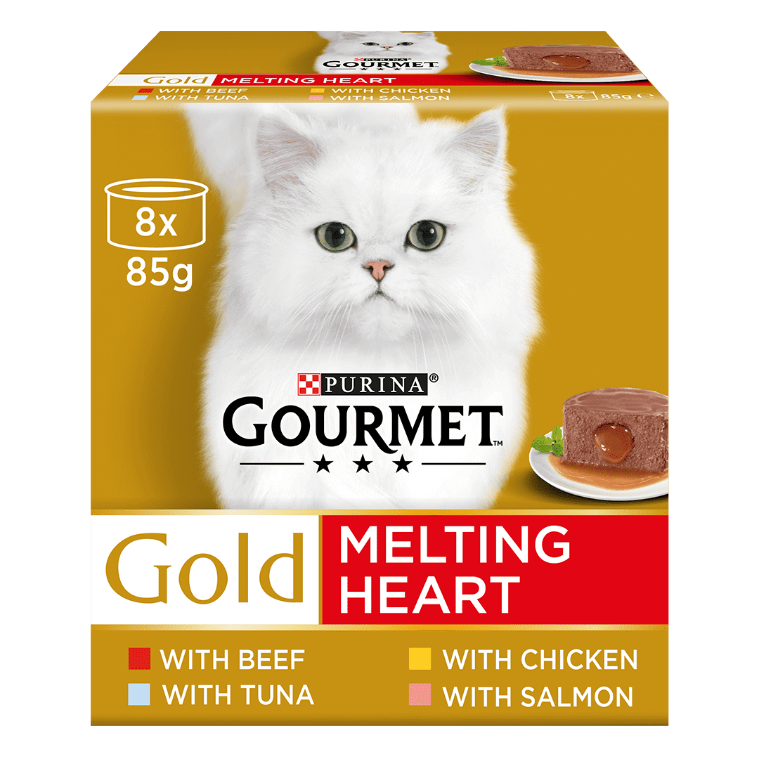 Gourmet Gold Melting Heart Meat And Fish Wet Cat Food