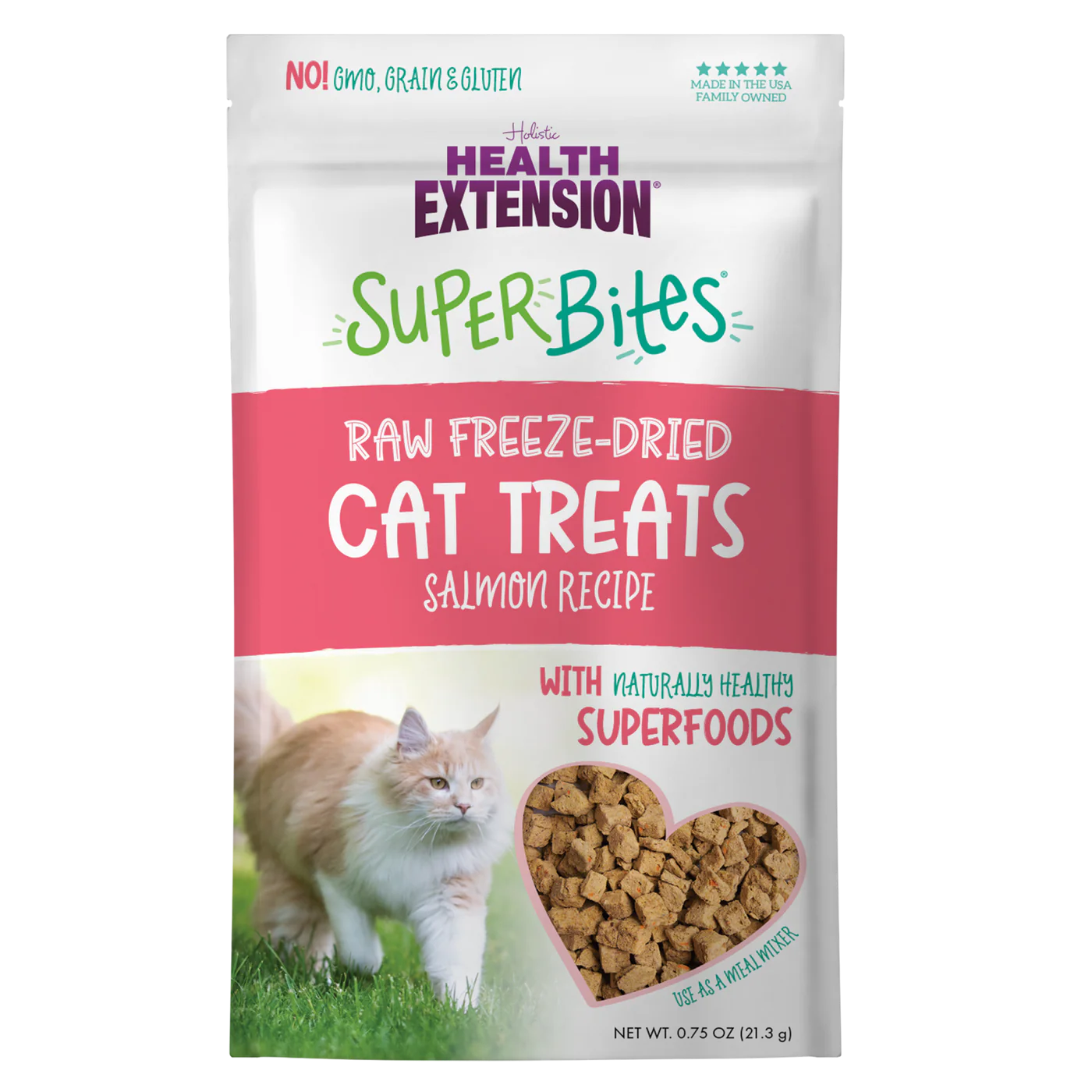 Health Extension Cat Freeze Dried Raw Salmon SuperBite Treat(0.75 OZ)