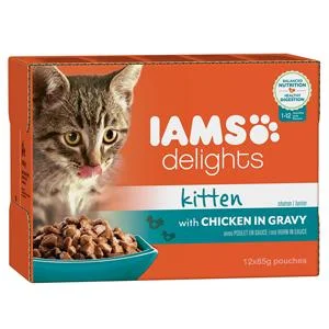 Iams Delights with Chicken in Gravy for Kittens