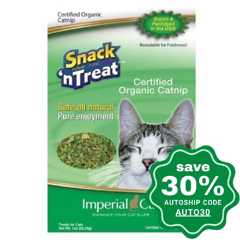 Imperial Cat - Snack 'n Treat - Certified Organic Catnip - 1OZ