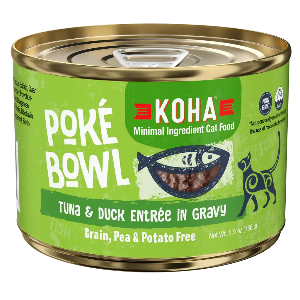 KOHA Poké Bowl Tuna & Duck Entrée in Gravy for Cats