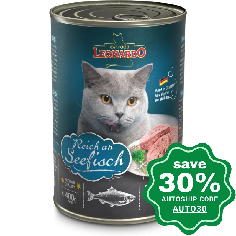 Leonardo - Natural Wet Cat Food - Ocean Fish Recipe - 400G (Min. 18 Cans)