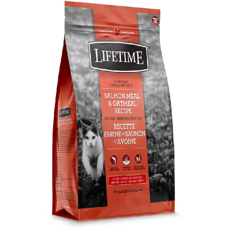 Lifetime Salmon & Oatmeal Indoor Cat Food - Adult & Senior