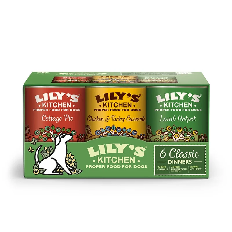 Lily's Kitchen Classic Dinners Tins MultiPack 6 x 400g