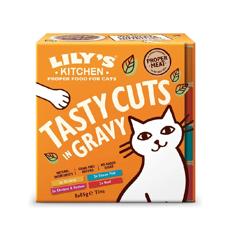 Lily's Kitchen Tasty Cuts in Gravy Tins Multipack 8x85g (Pack of 6)