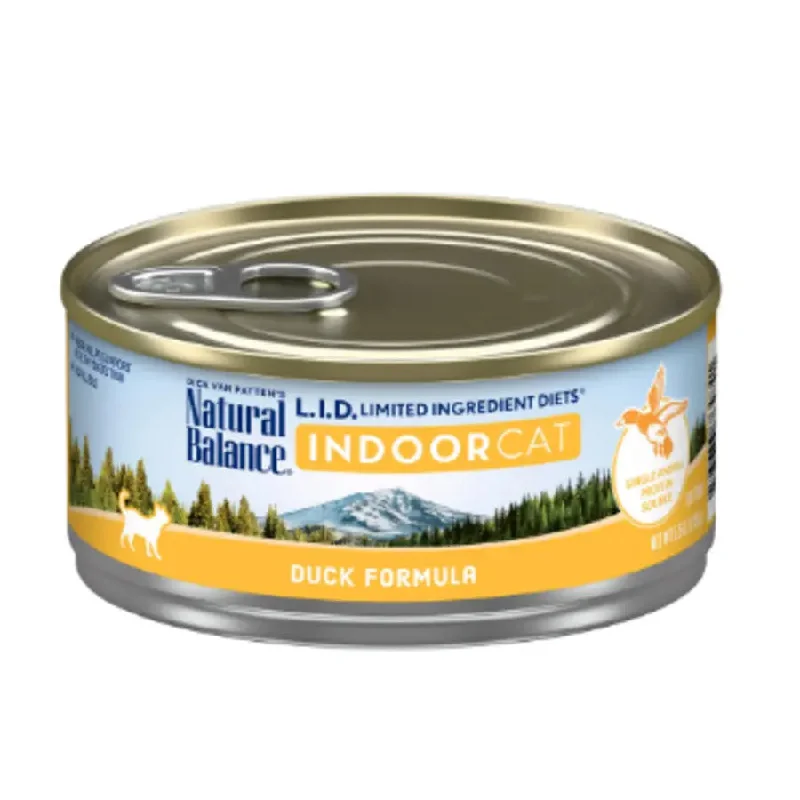 Natural Balance Pet Foods L.I.D. Indoor Duck Wet Cat Food 24ea/5.5 oz