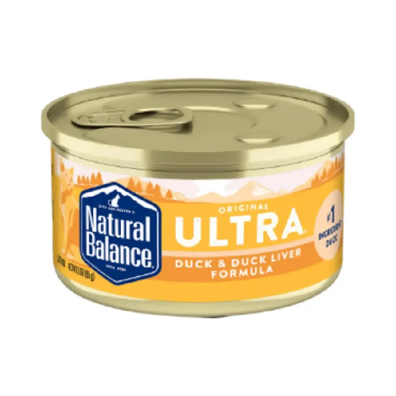 Natural Balance Pet Foods Original Ultra Wet Cat Food Duck & Duck Liver 3 oz, 24 pk