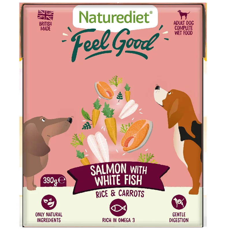 Naturediet Feel Good Salmon 390g (Pack of 18)