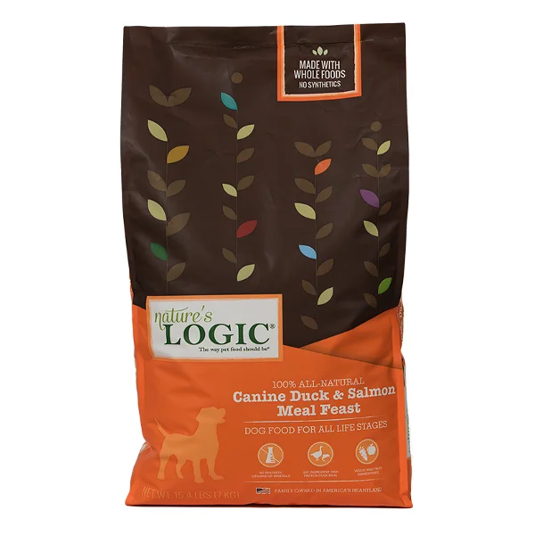 Nature's Logic Canine Duck & Salmon Meal Feast Dry Dog Food