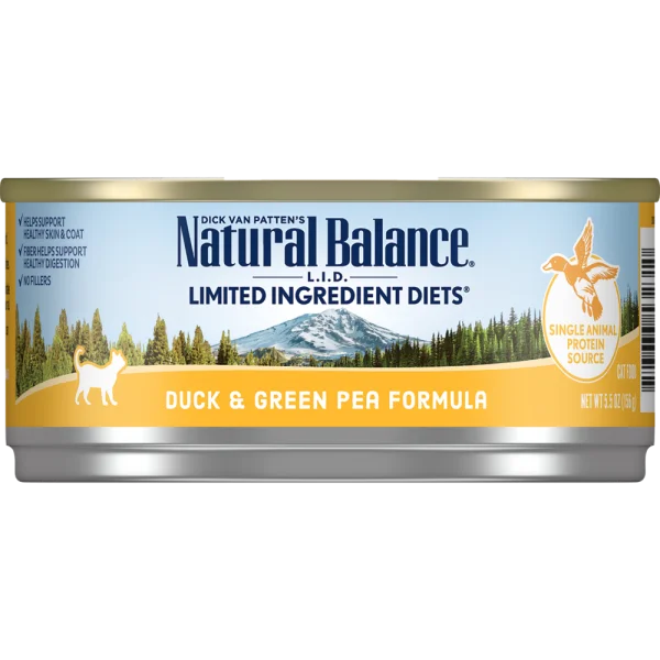 Natural Balance C Can LID Duck/Gr Pea 5.5oz