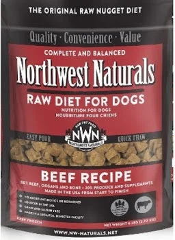 Northwest Naturals Beef Recipe Grain-Free Frozen Raw Nuggets Dog Food