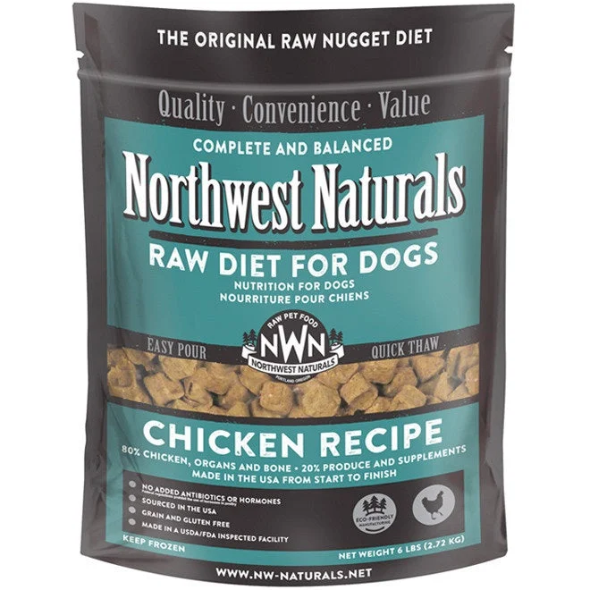 Northwest Naturals Chicken Recipe Grain-Free Frozen Raw Nuggets Dog Food