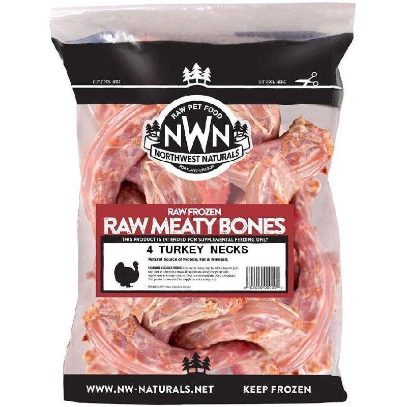 Northwest Naturals Meaty Bones Grain-Free Raw Frozen Turkey Neck Dog Food