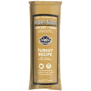 Northwest Naturals Raw Frozen Turkey Chub Dog Food 5 lb