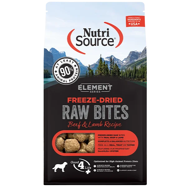 NutriSource Dog Element FD Raw Bites Beef & Lamb 280g