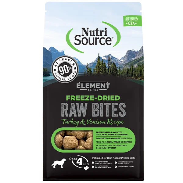 NutriSource Dog Element FD Raw Bites Turkey & Venison 280g