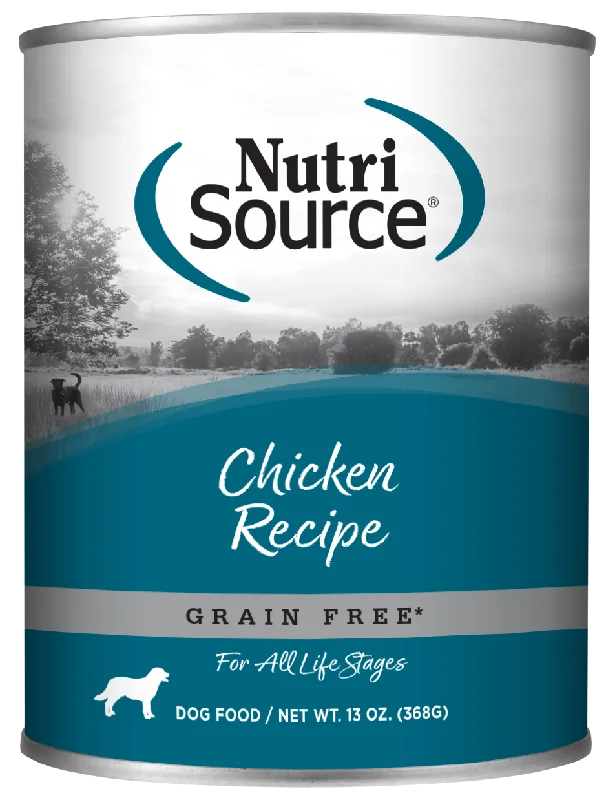 NutriSource Grain Free Chicken Formula Canned Dog Food